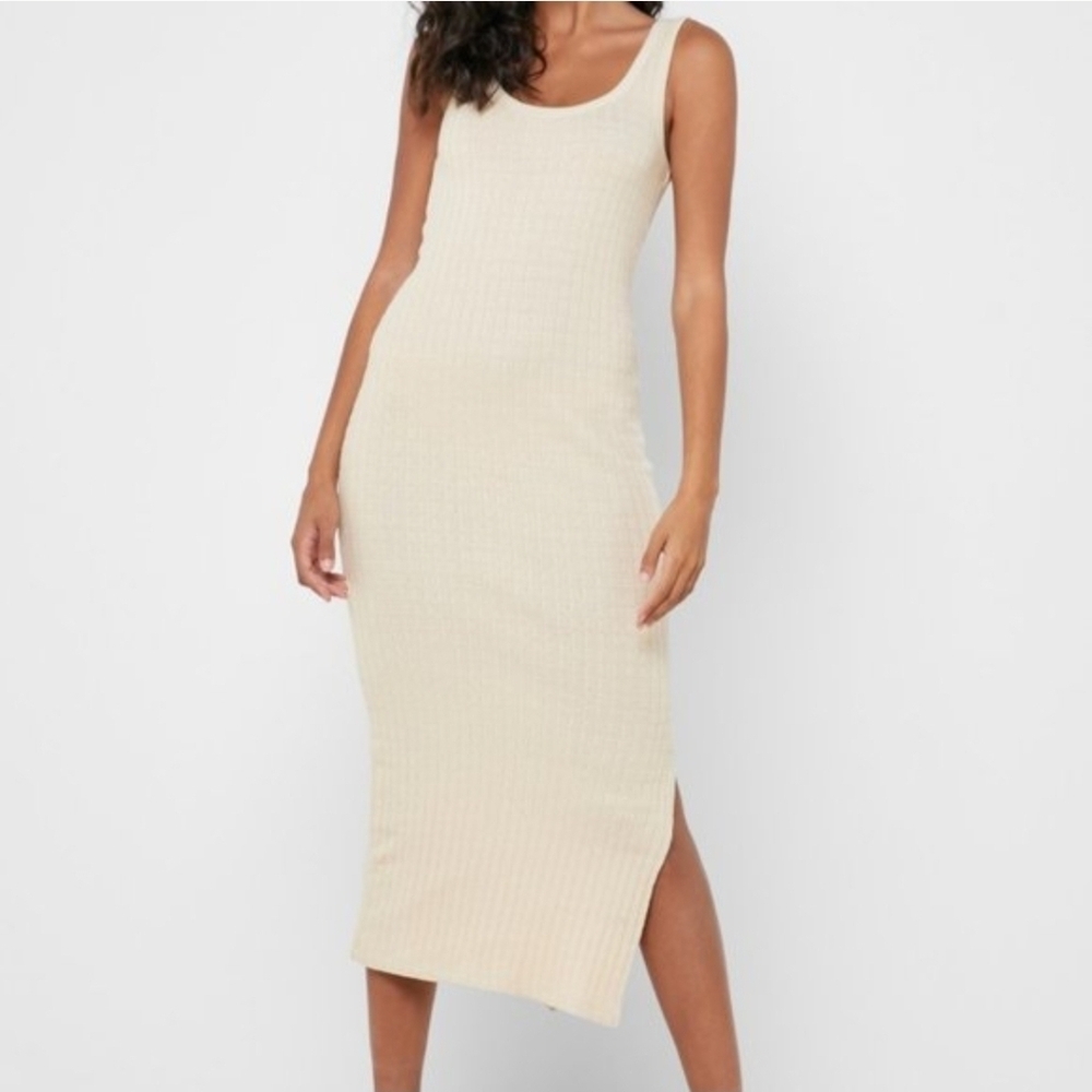 Offline By Aerie OG Groove Ribbed Midi Dress Size Small - Picture 2 of 9